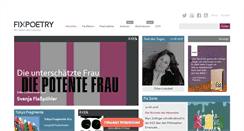 Desktop Screenshot of fixpoetry.com