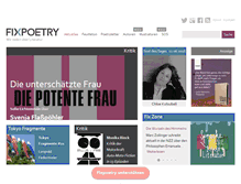 Tablet Screenshot of fixpoetry.com